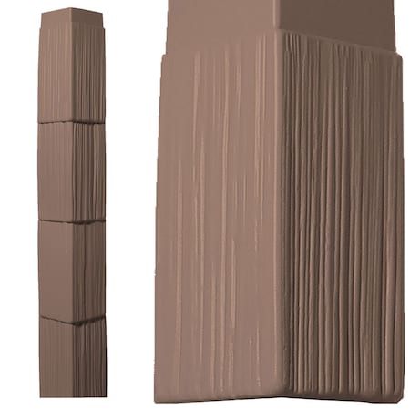 7in. W X 60in. H Crnr Kit For 7in. Perfection Shingles 4 Crnrs And 8 J-Chnnls, 828 - Rustic Brown